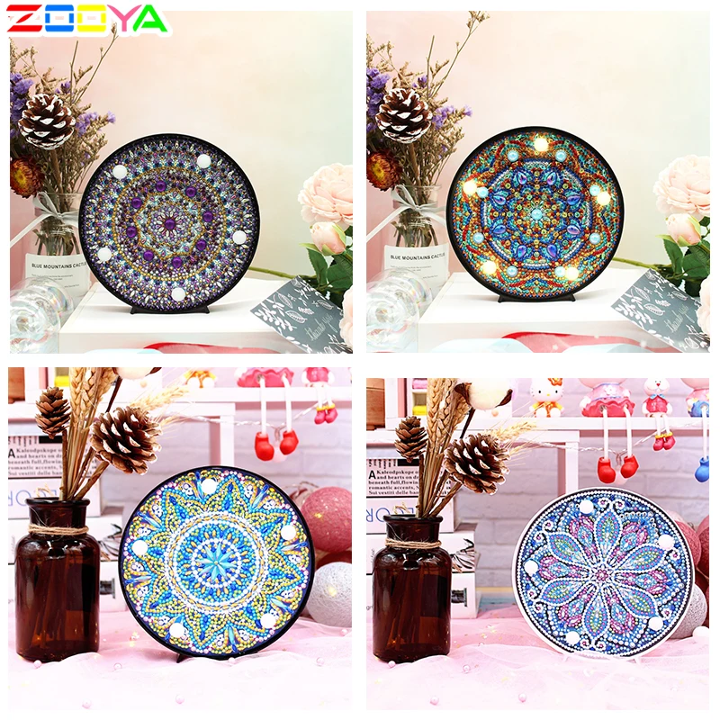 Zooya Рождество Хэллоуин Diy алмазная живопись светодиодный светильник для детей