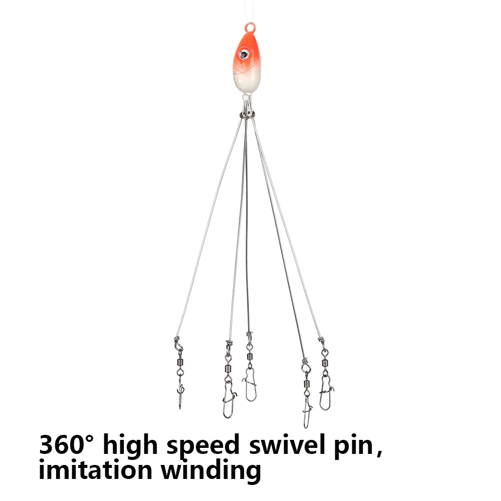 1 шт. 5 видов цветов в форме зонта буровая установка Arms Alabama Rig Head Swimbait Bass поворотный