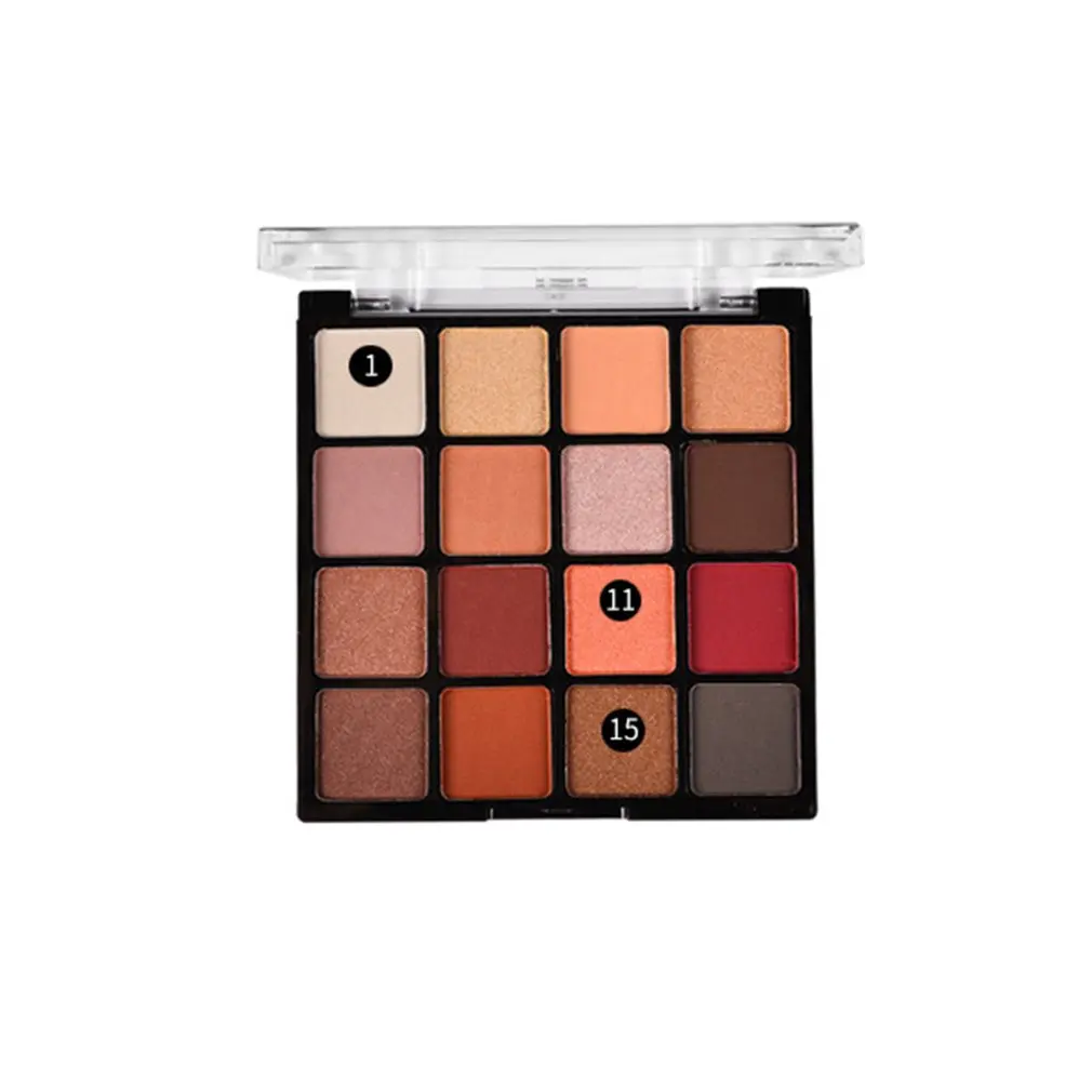 16 цветов ленивые тени для век блюдо земляной цвет матовый - Цена: 