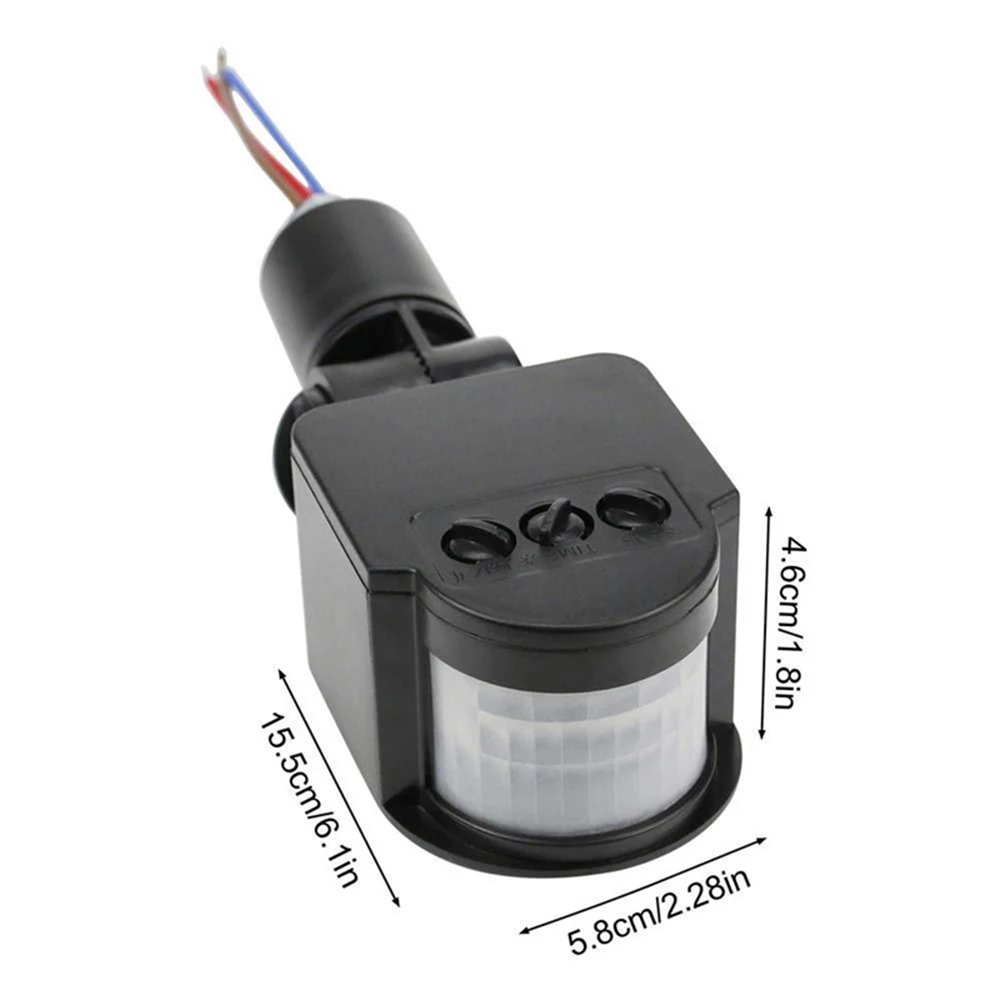 Motion Sensor 220V PIR Infrared Automatic Movement Detector Timer Outdoor Light Switch For LED Bulb Lamp | Безопасность и защита