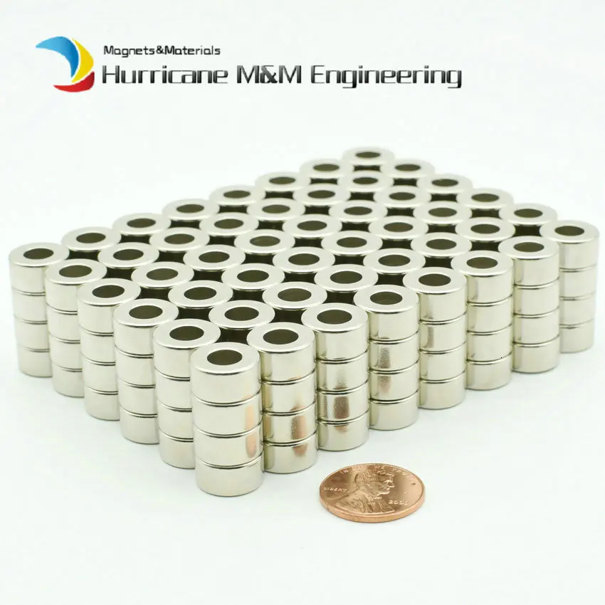 Диаметр кольцевого магнита. 12,7x6,35x6,35 мм 1/" odx1/4" id x1/" N52 NdFeB мощные кольцевые магниты коррозионная стойкость 4 шт