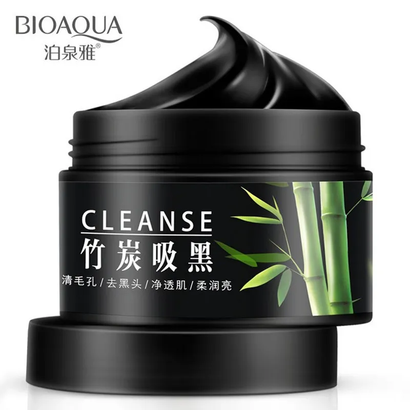 

Угольная черная маска для лица BIOAQUA корректор пигментации корректор жирности Глубокое восстановление угрей лечение акне маска для лица Ухо...
