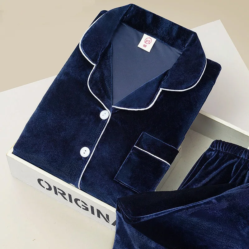 Пижамные комплекты для маленьких мальчиков и девочек 2 предмета зимние