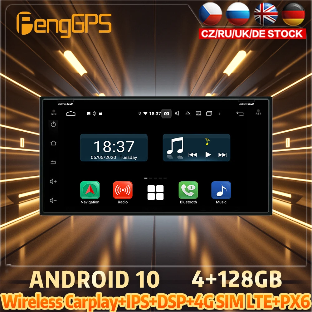 

128G Android10 PX6 DSP For NISSAN Universal Micra Car DVD GPS Navigation Auto Radio Stereo Video Multifunction CarPlay HeadUnit