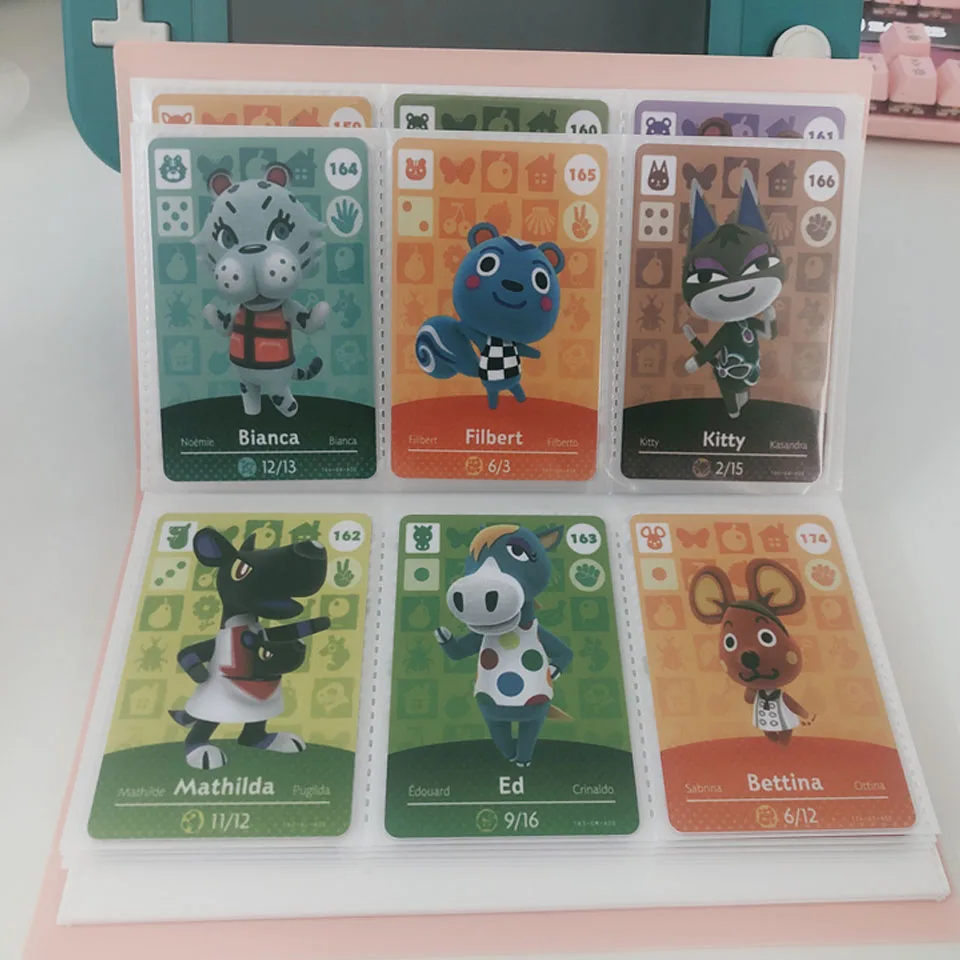 Amiibo Animal Crossing Cards Holder Binders Albums For for NS Switch Game Business Card Book 120 Capacity | Канцтовары для офиса и