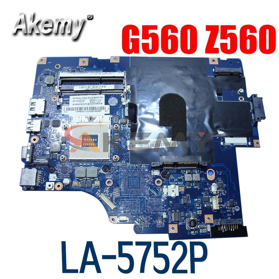 

Laptop motherboard For LENOVO Ideapad G560 Z560 Mainboard NIWE2 LA-5752P HM55
