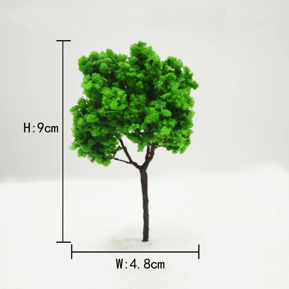 Миниатюрные деревья 9 см проволочное дерево железнодорожный поезд макет