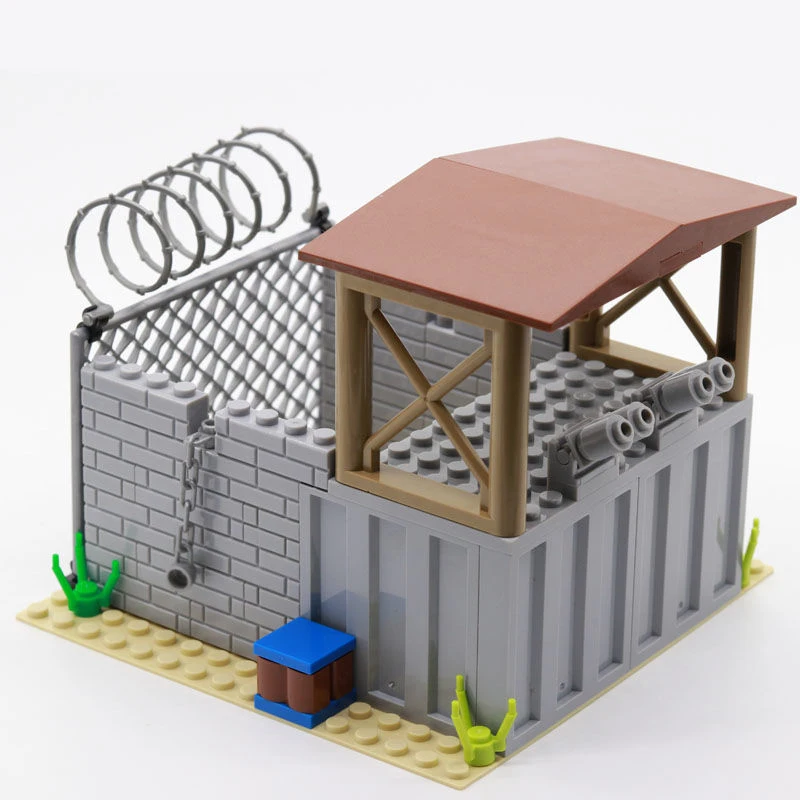 

WW2 Military Series World War II Military Scene Accessories Guard Post MOC Building Blocks Bricks Toys Gifts