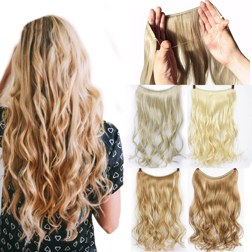 Женские невидимые пряди волос MEIFAN синтетические волосы для наращивания на 24