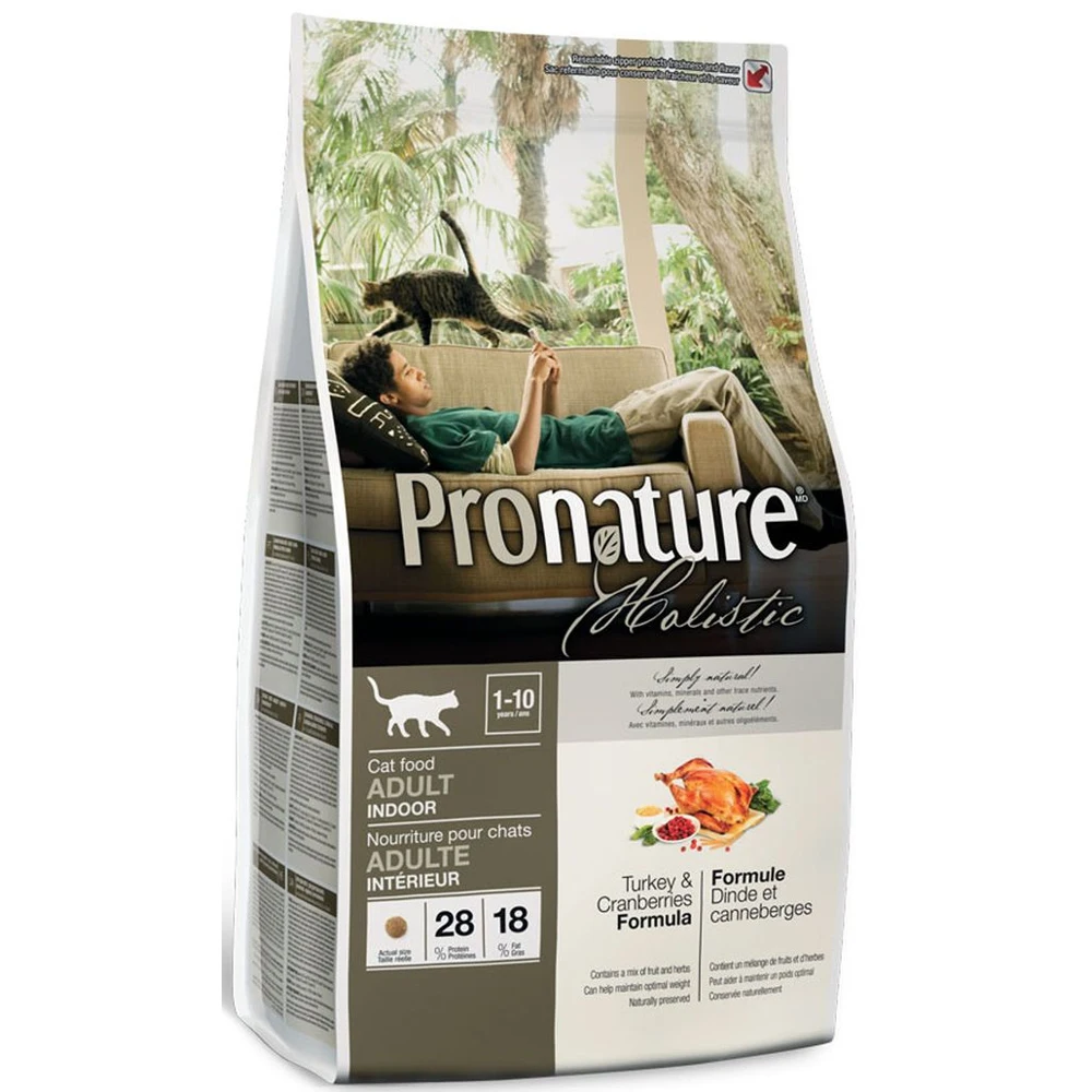Корм сухой &quotPronature Holistic" для кошек индейка с клюквой 5 44 кг | Дом и сад