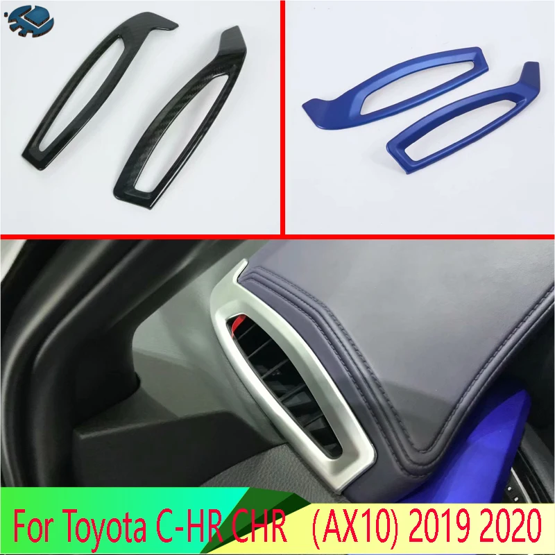 

For Toyota C-HR CHR （AX10) 2019 2020 Air Vent Outlet Cover Dashboard Trim Bezel Frame Molding Garnish Accent Styling