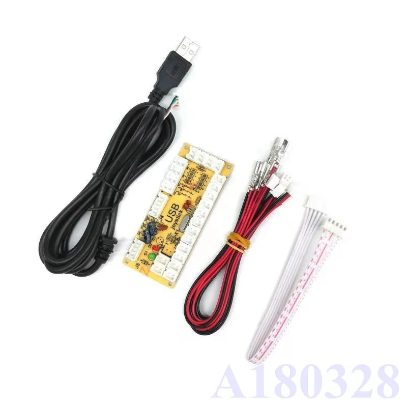 Аркадный DIY светодиодный комплект с нулевой задержкой USB энкодер для ПК аркадные игры 8 Way Battop джойстик+ 5 В аркада со светодиодной подсветкой кнопочные кнопки