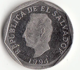 Сальвадор 5 монетка сентаво Карибская Латиноамериканская Коллекция 100% настоящих