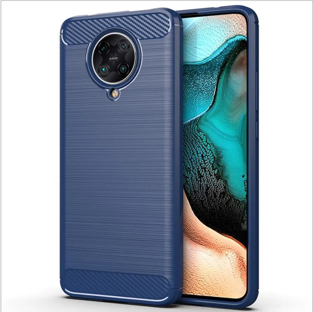 Чехол для Xiaomi Poco F2 F 2 Pro чехол из углеродного волокна противоударный телефона Redmi