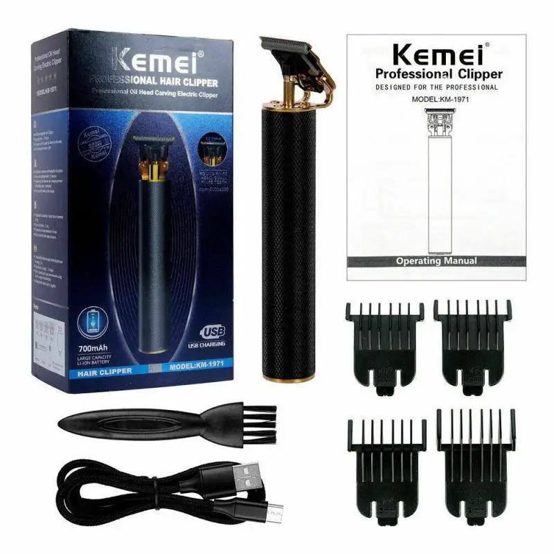 

Rechargeable Hair Clipper Low Noise Electric Hair Trimmer Professional Men Barber Beard Trimmer Waterproof Haircut Machine Set