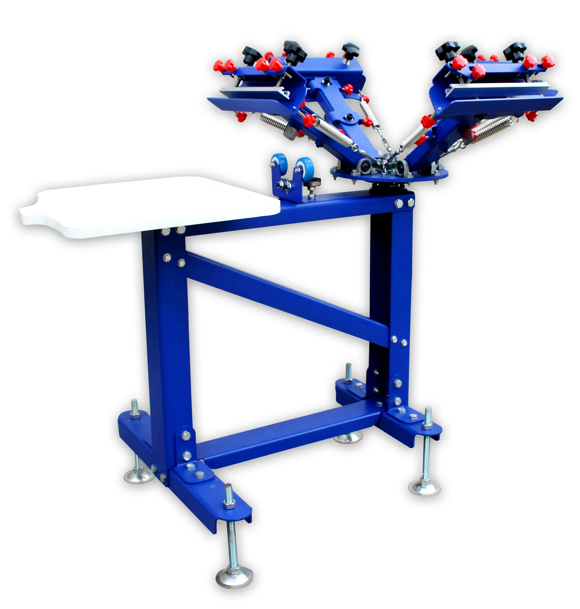 Бесплатная доставка напольная машина для печати трафаретной 4 цвета 1