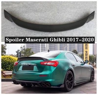 fits for maserati ghibli 2017 2018 2019 2020 high quality carbon fiber rear trunk lip spoiler wing