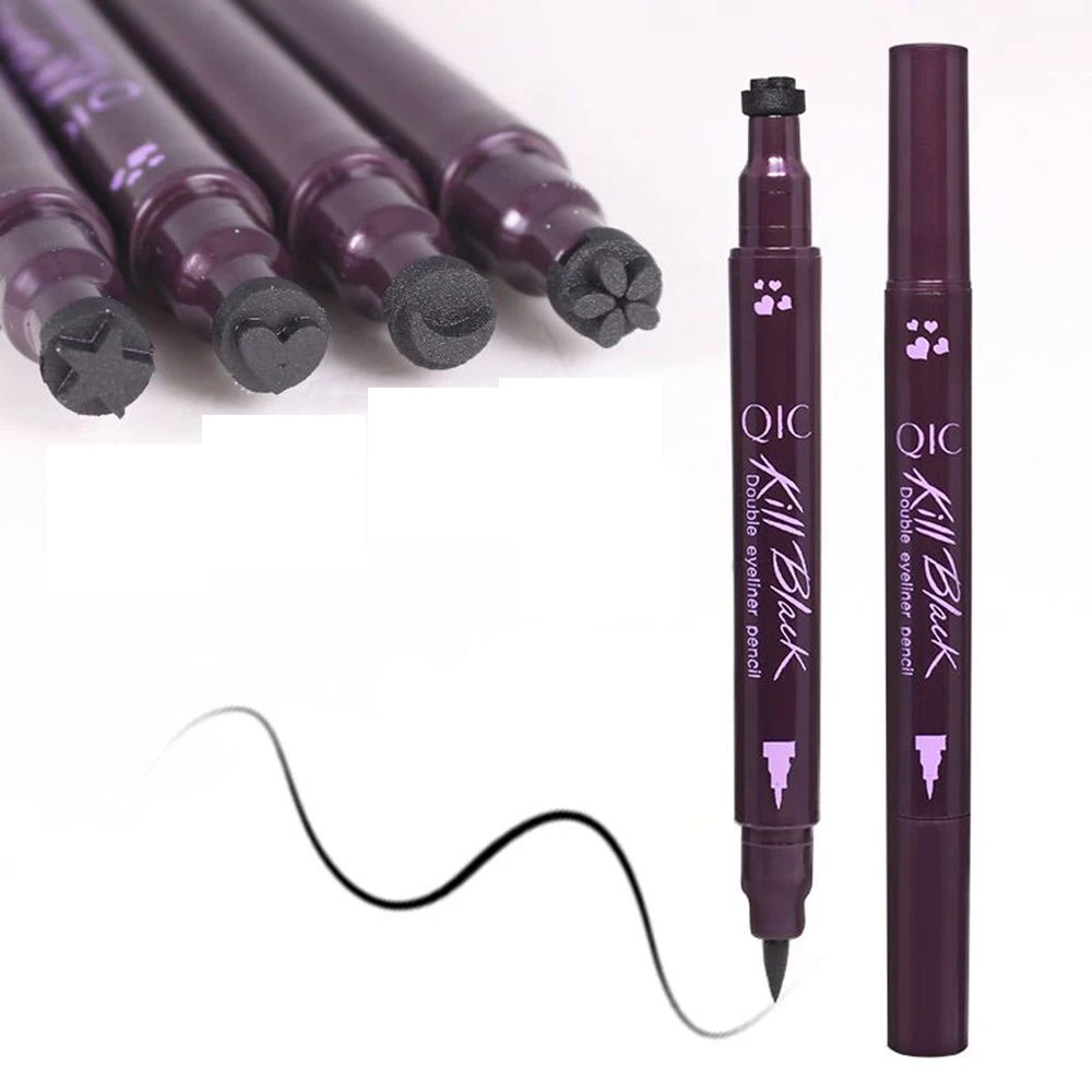 Водостойкая Подводка для глаз с двойной головкой|liquid eyeliner|waterproof liquid eyelinereye liner pencil