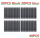 40 шт.лот, чернильный картридж черного, синего, красного цветов для перьевой ручки Jinhao, диаметр 2,6 мм, канцелярские принадлежности для офиса и школы, A6294