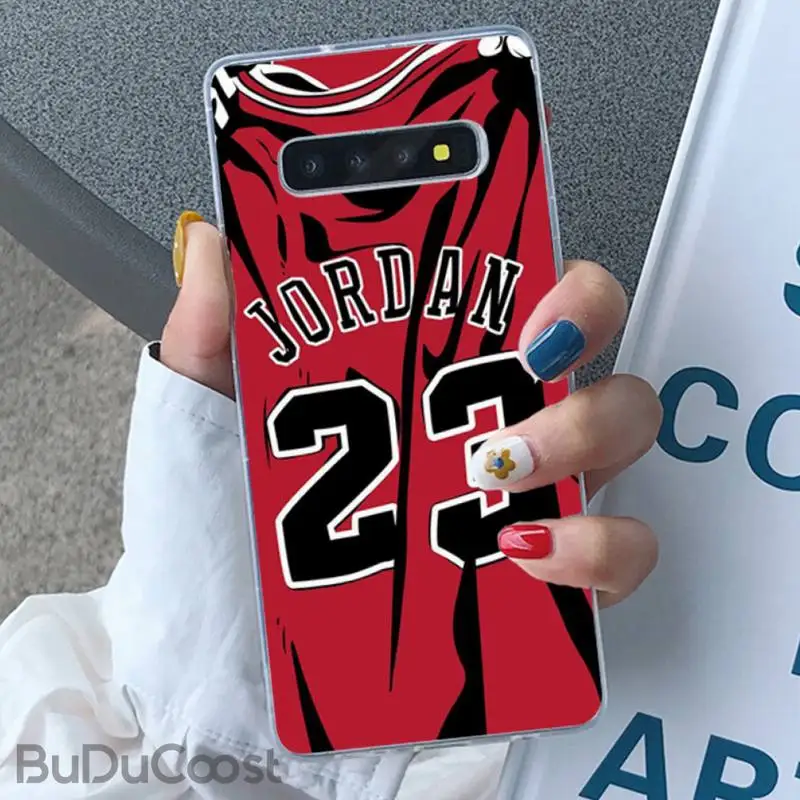 

Riccu Basketball 23 Jordan Phone Case for Samsung Galaxy S10 Plus S10E S6edge S7edge S8 S9 Plus S10lite S20 Plus Ultra