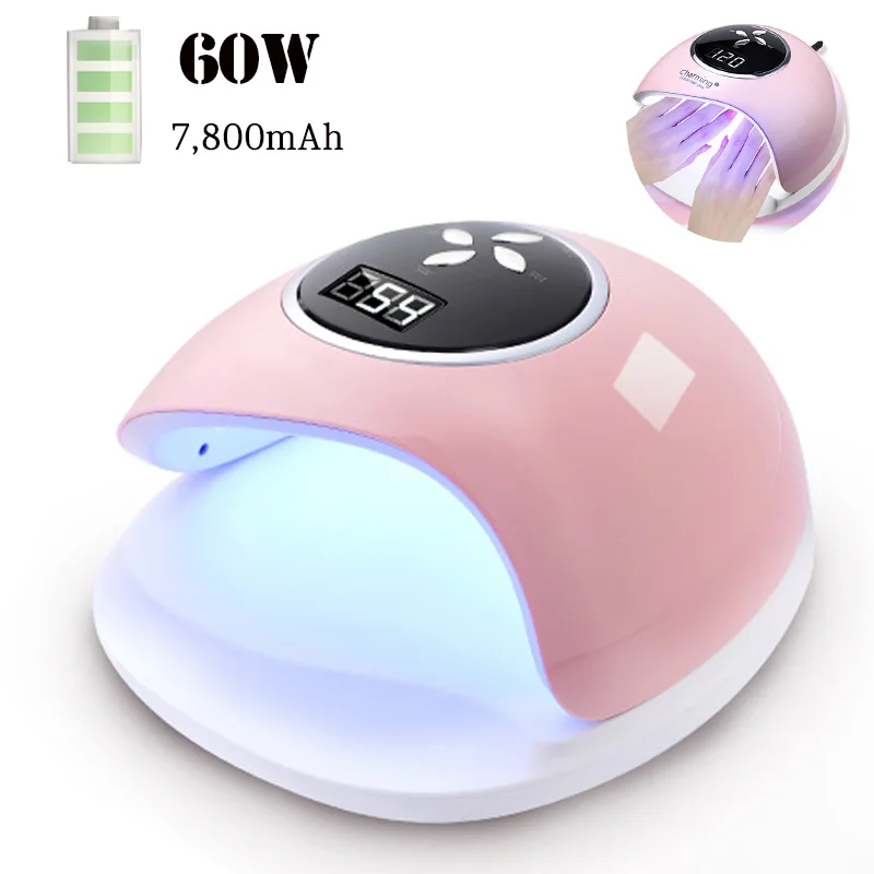 Перезаряжаемая Беспроводная лампа для ногтей беспроводной Гель лак сушилка