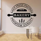 Пекарня логотип наклейка на стену Bakehouse Кухня Продукты для выпечки хлеб магазин Интерьер Декор двери окна виниловые наклейки художественные обои Q714