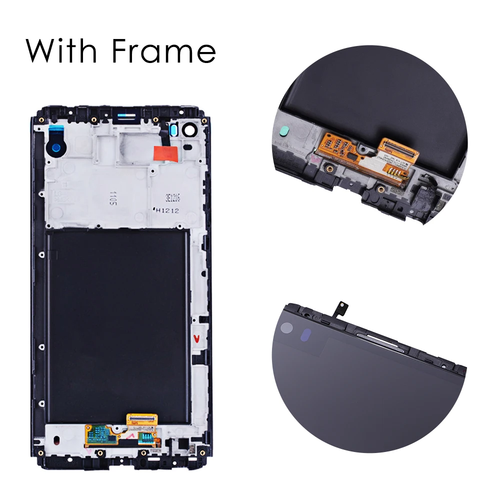 

5.7" Original LCD Display Screen For LG V20 H990 H918 H910 LS997 US996 VS995 F800L F800S F800K H915 H910PR LCD+Frame Replacement
