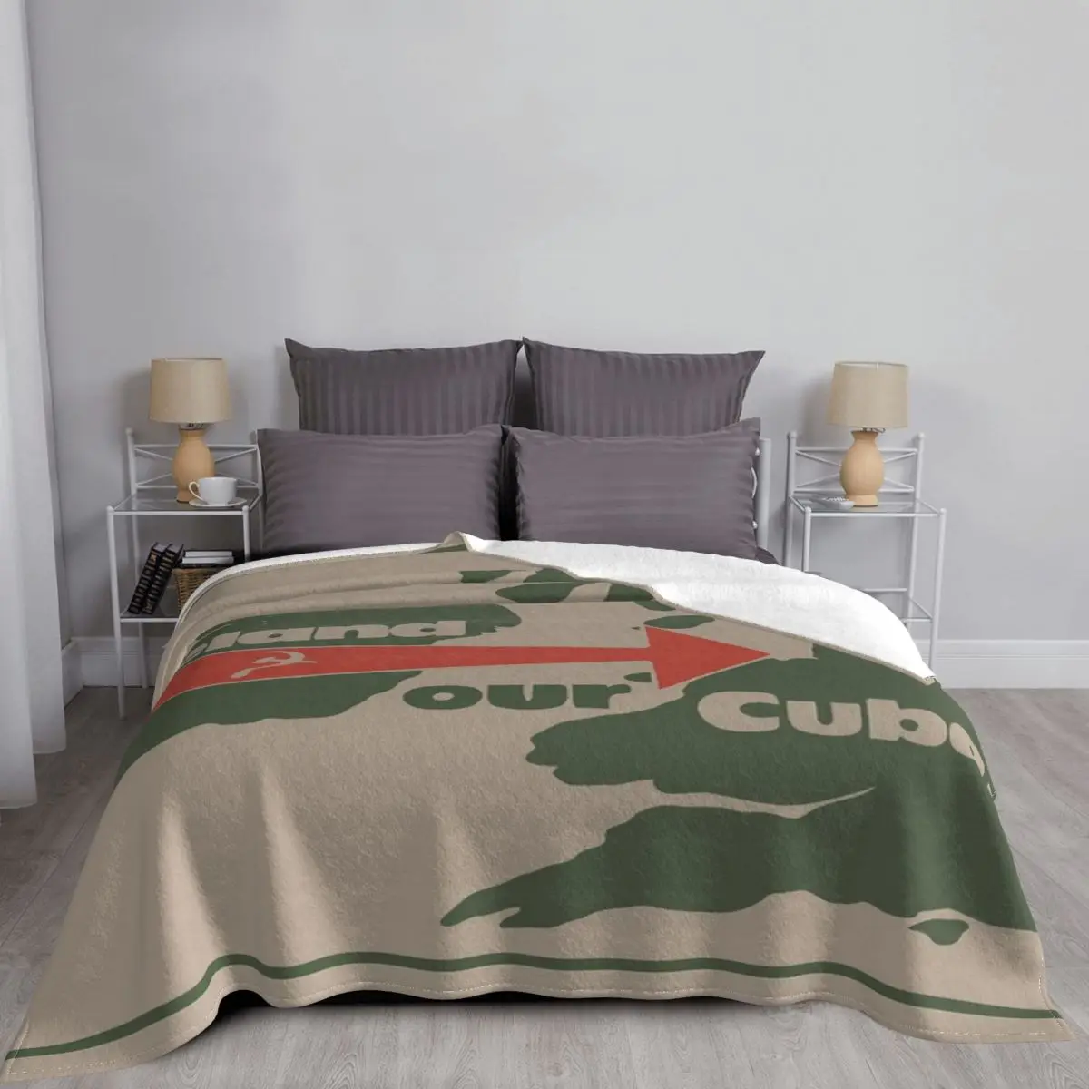 Ирландия-наша Куба-Manta a cuadros para cama funda playa ropa de y fundas | Дом и сад