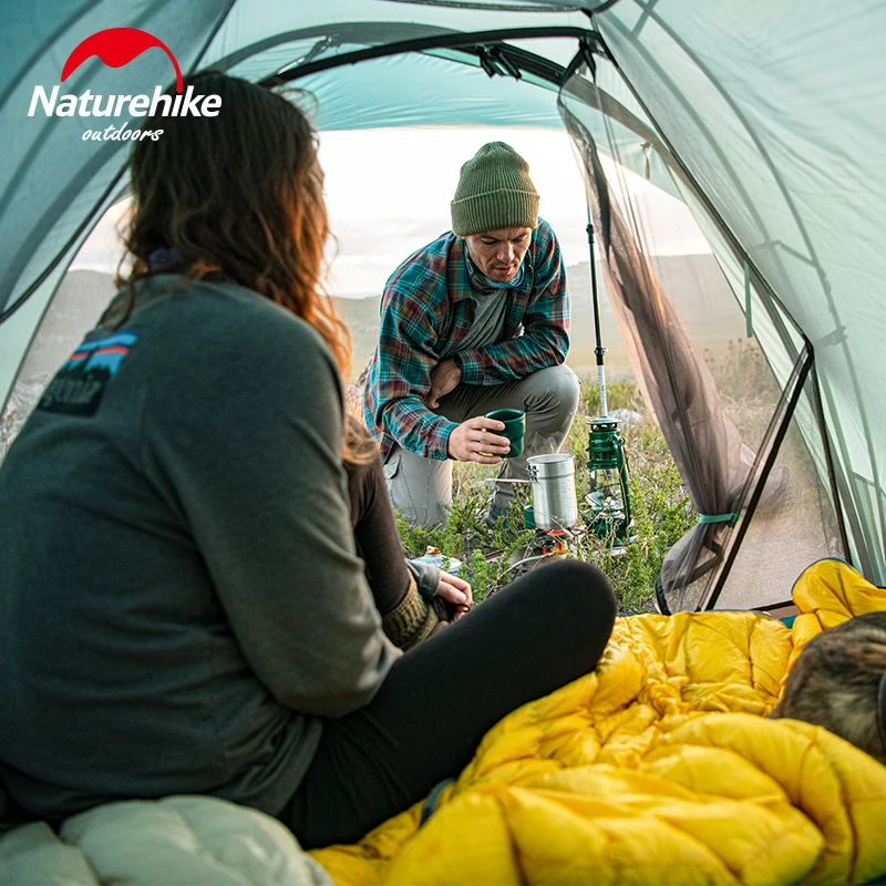 Naturehike Новый Кемпинг-2 сверхлегкий открытый тент 20D водонепроницаемый PU3000 + цвет Ase