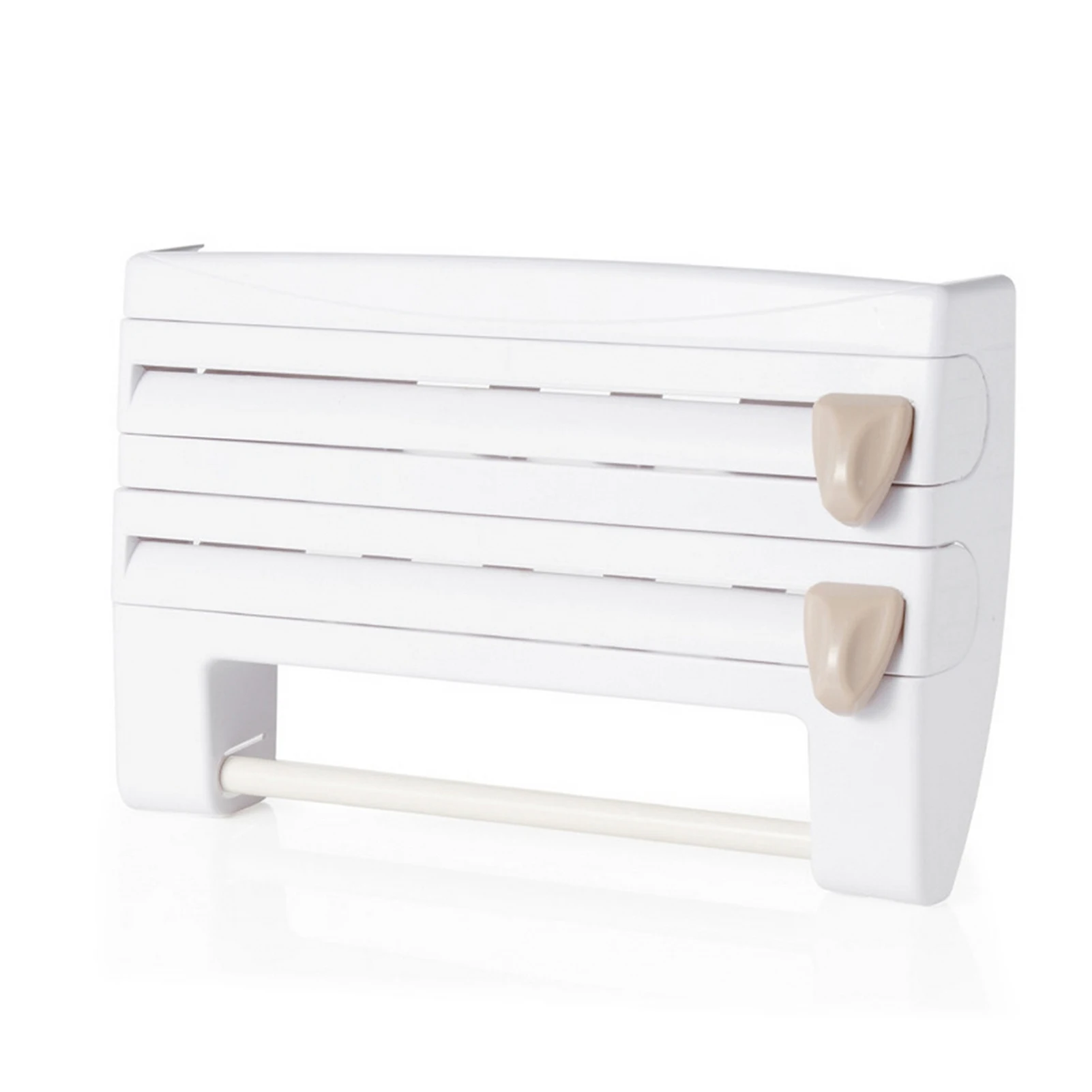 

Kitchen Film Storage Rack Multi-Function Storage Racks Wall-Mounted Paper Towel Film Holder Plastic Wrap Kitchen Storage Racks