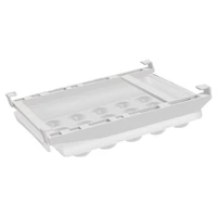 refridgerator egg drawer plastic holder with rails fridge sliding storage box dispenser large capacity hanging organizer