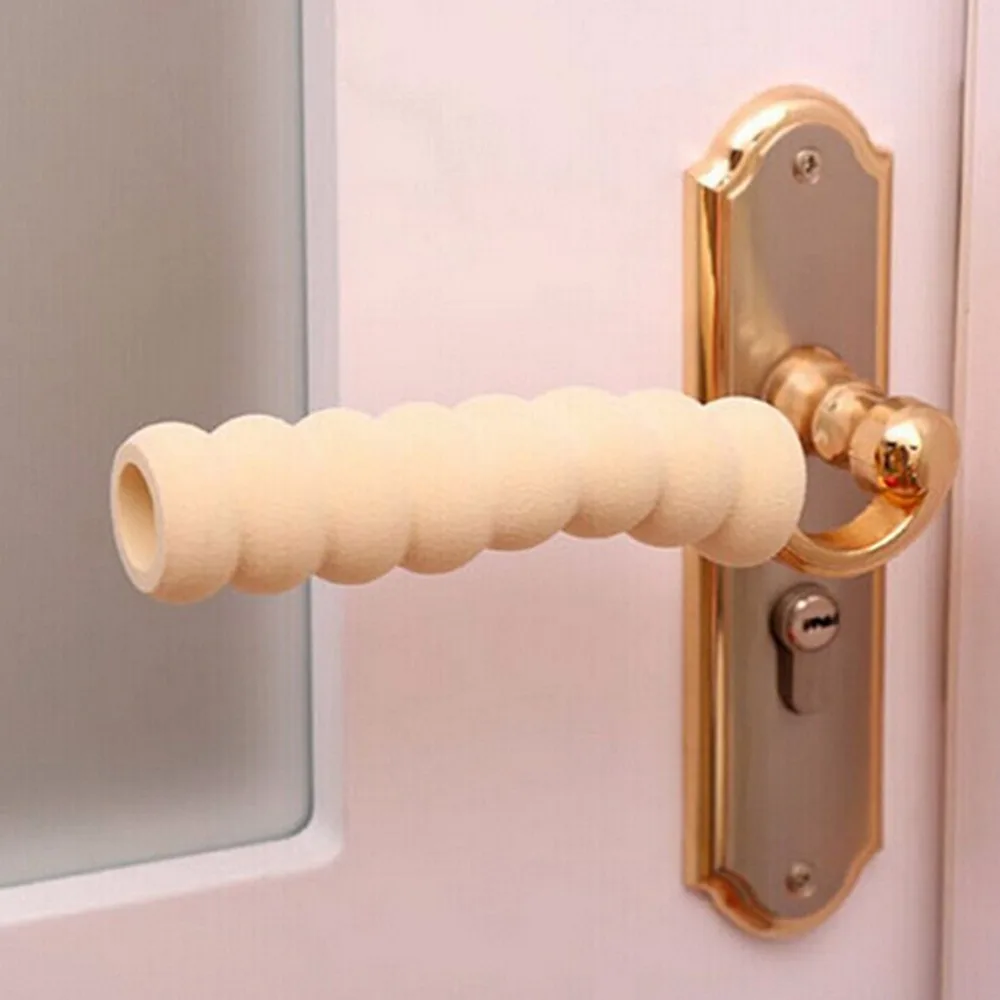 Edge Corner Guards-pomo de seguridad para Beb&eacute; y Ni&ntilde;o, juego de fundas en espiral, manija de puerta de seguridad anticolisi&oacute;n, funda protectora-3