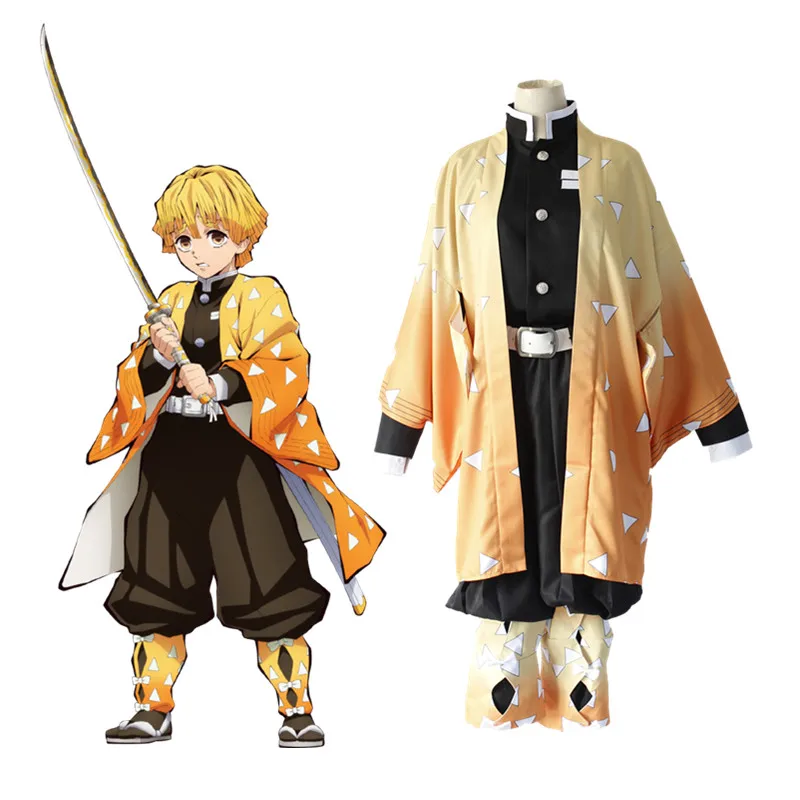 Аниме лопасть Косплей демона костюмы зенитсу агатсума Костюм Хэллоуин Карнавал