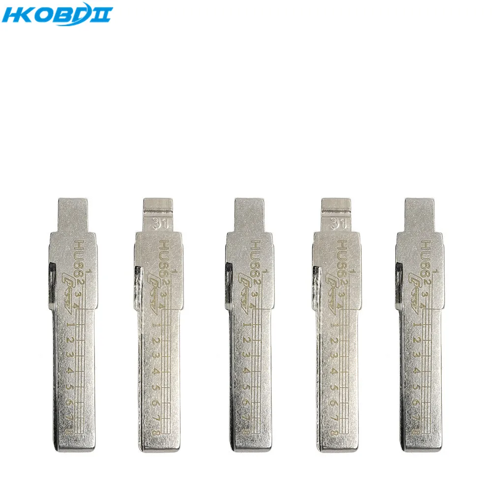 HKOBDII 10/50/100 шт HU66 для Cayenne Bugatti Uncut #31 NO.31 Blade 31 2 в 1 LiShi Автомобильный ключ лезвие со