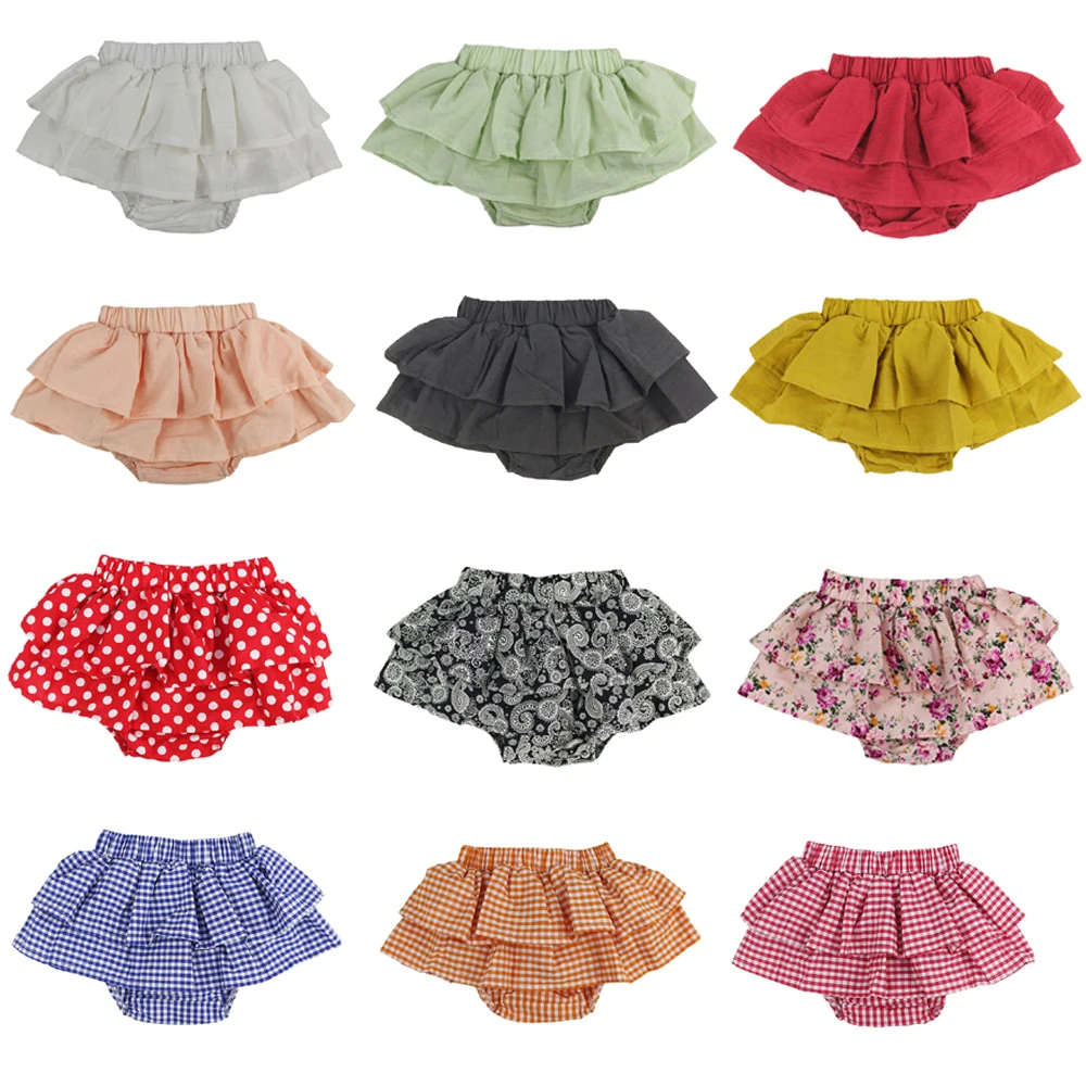 

Cotton Ruffle Infant Toddler diaper covers,Baby Bloomers Various colors Panties Ruffle Shorts Toddler Diaper Covers