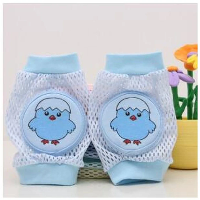 Rodilleras de seguridad de algod&oacute;n para beb&eacute;, calentadores de piernas infantiles, transpirables, de malla para ni&ntilde;o peque&ntilde;o, almohadillas para rodillas con dibujos animados, 1 par-4
