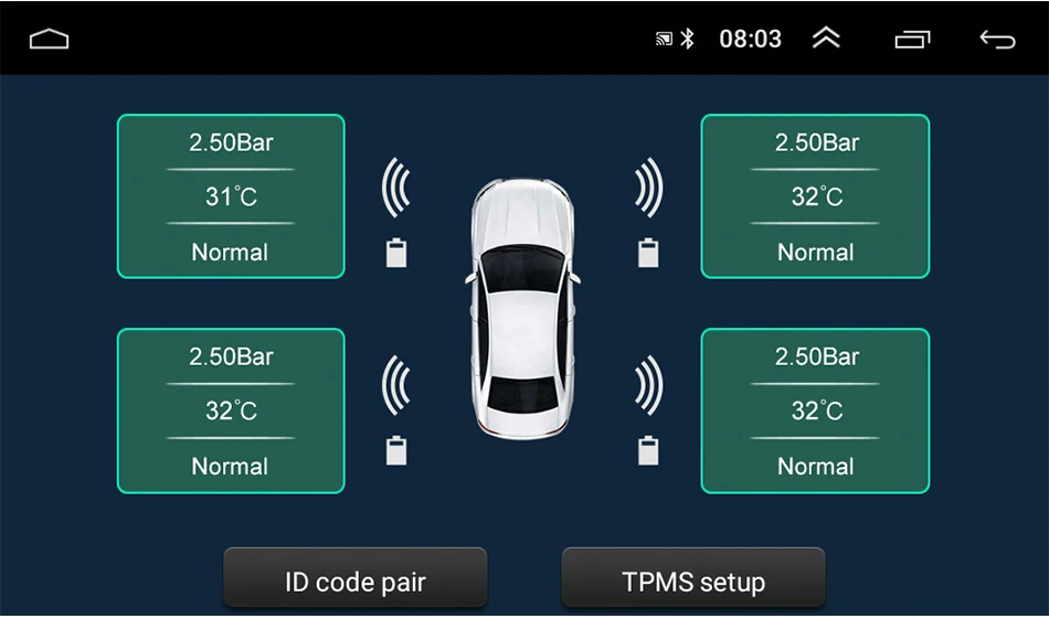 USB Android TPMS система контроля давления в шинах 5V внутренний внешний для Android навигация автомобильное радио головное устройство авто аудио