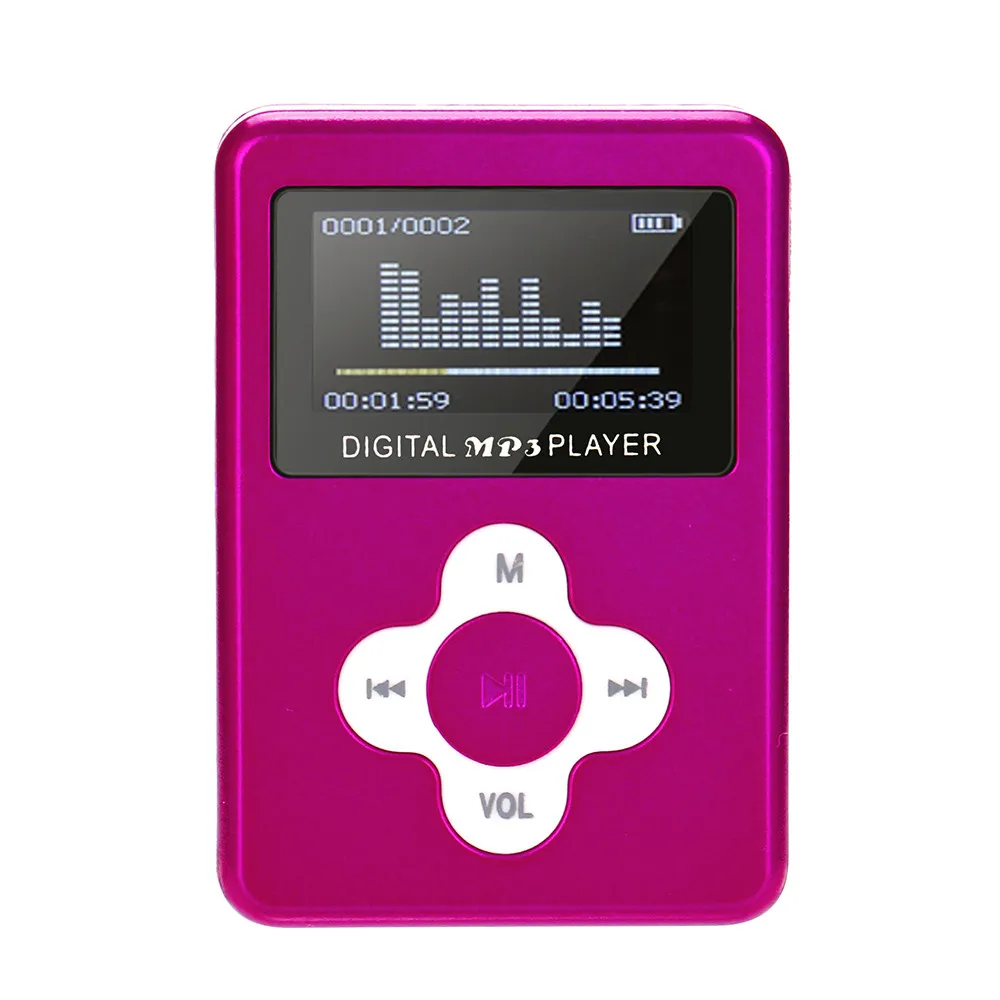 Mp3-плеер мини музыкальный медиаплеер портативный ЖК-экран USB Поддержка Micro SD TF