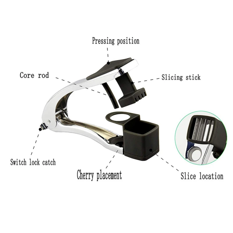 Креативный спиральный инструмент из нержавеющей стали для удаления косточек
