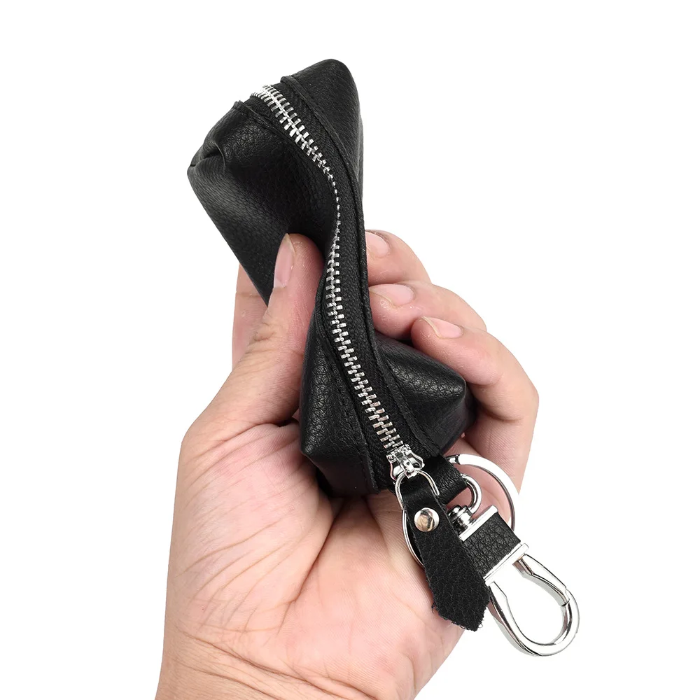 Кошелек для ключей из натуральной кожи мужчин на молнии | Багаж и сумки