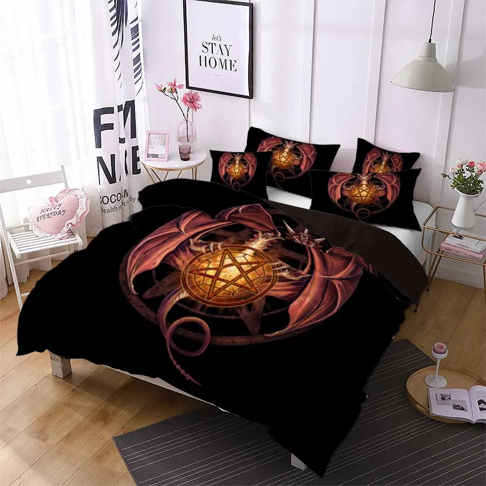 Набор пододеяльников с драконом пододеяльник из микрофибры Наволочка на осень и