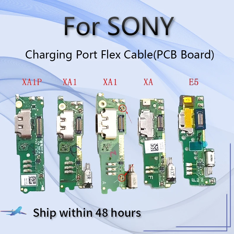Оригинальный порт печатной платы для Sony Xperia XA1 Plus single dual XA E5 зарядки гибкий кабель