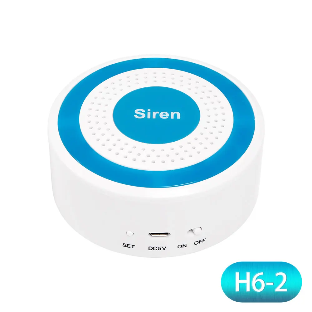 HOMSECUR DIY беспроводная домашняя безопасность wifi GSM Сигнализация приложение пульт дистанционного управления RFID карта Arm Disarm(панель сигнализации LA02 PIR и т. д - Цвет: Mini Flash Siren
