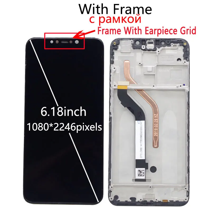 Сменный сенсорный ЖК-экран для Xiaomi Pocophone F1 6 18 дюйма | Мобильные телефоны и