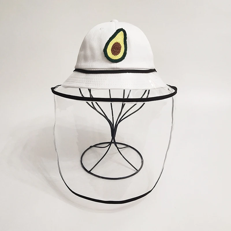 

Kids Hats Anti-fog Anti-spitting Hat Dustproof Cover Cap Bucket Hat Anti-saliva Summer fruit printed Fisherman Face Cover Caps