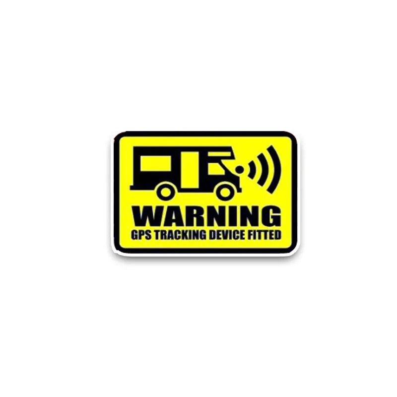 

Warning GPS Tracking Positioning Car Sticker PVC Body Cover Scratches Windshield Classic Auto Decal Motorcycle Laptop Decoration