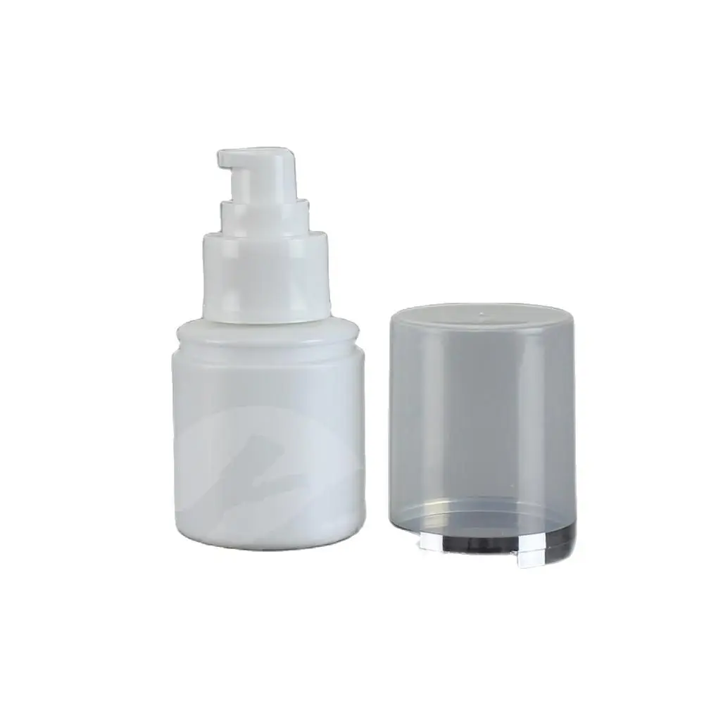 Белая пластиковая бутылка 60 мл Серебряная линия для женской косметики эссенция