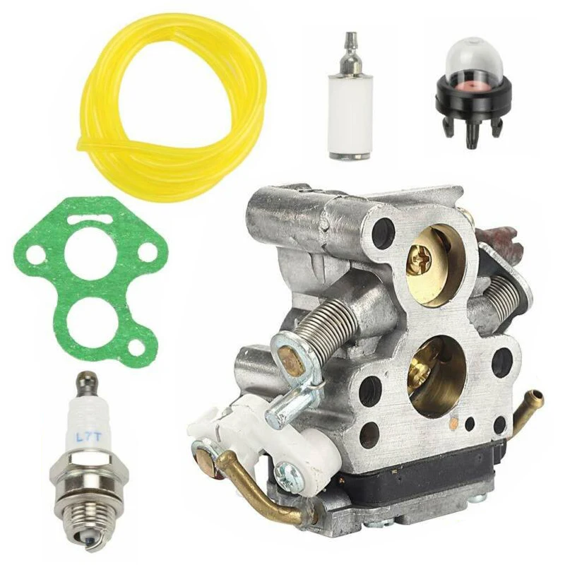 

For Husqvarna 135 140 Carburetor kit 440 435E 440e Filter Spark plug Tubing