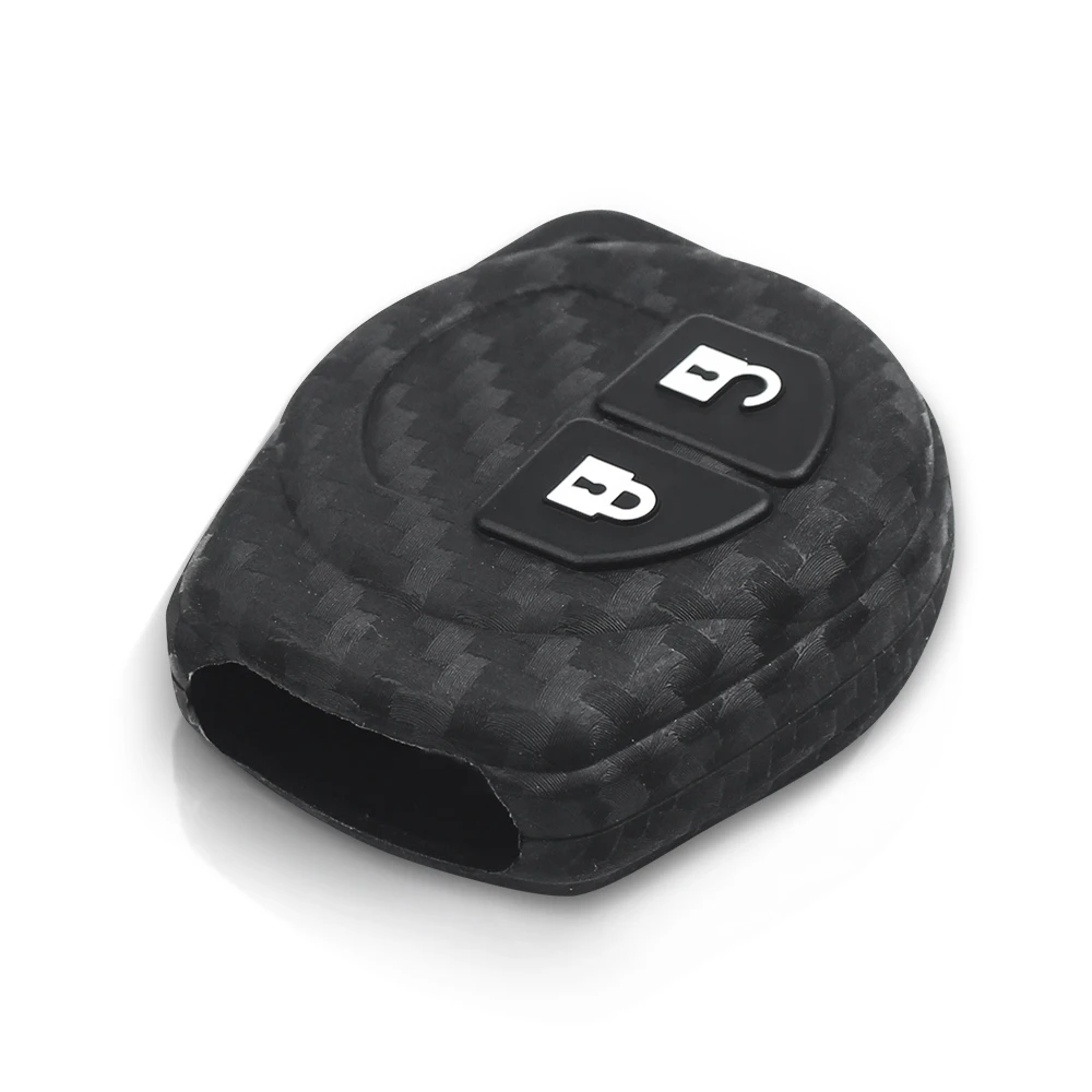 Силиконовый чехол KEYYOU для ключей из углеродного волокна резиновый Suzuki Grand Vitara Swift