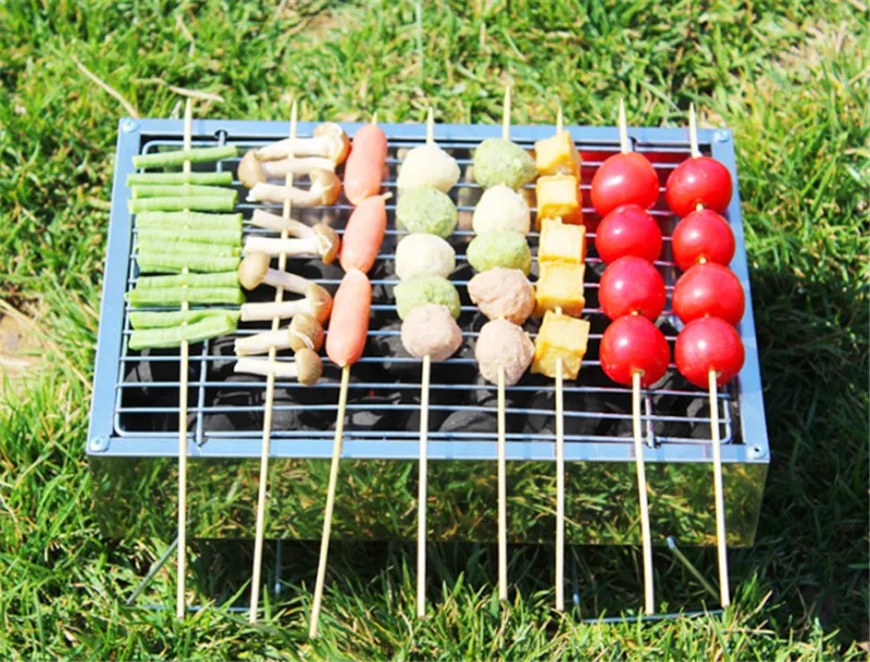 Барбекю барбекю гриль складной портативный уголь Открытый Кемпинг Пикник